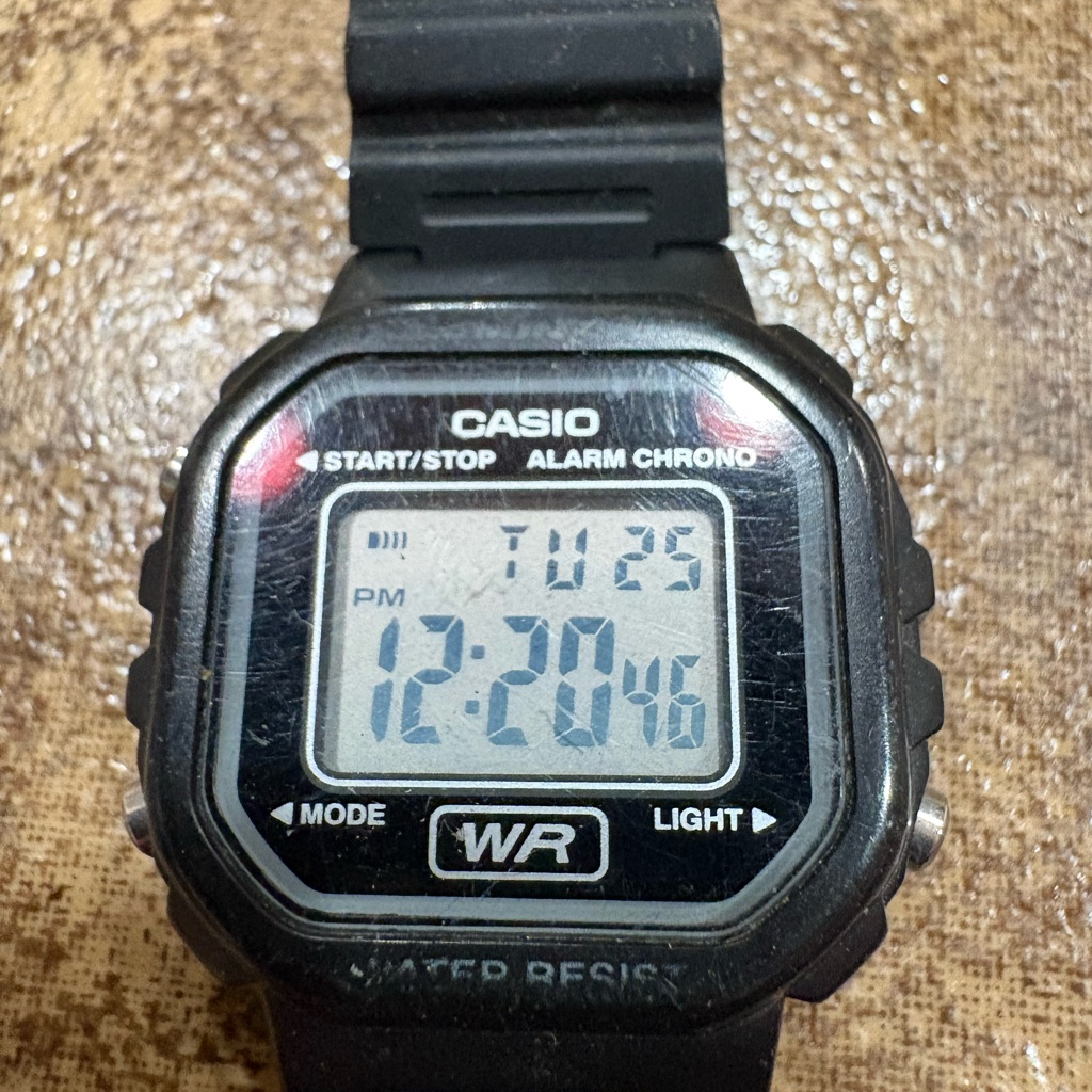 Casio La20wh Digital Watch Black Alarm Chrono Wr Working Module 3284 Casio La20wh Digital Watch Black Alarm Chrono Wr Working Module 3284